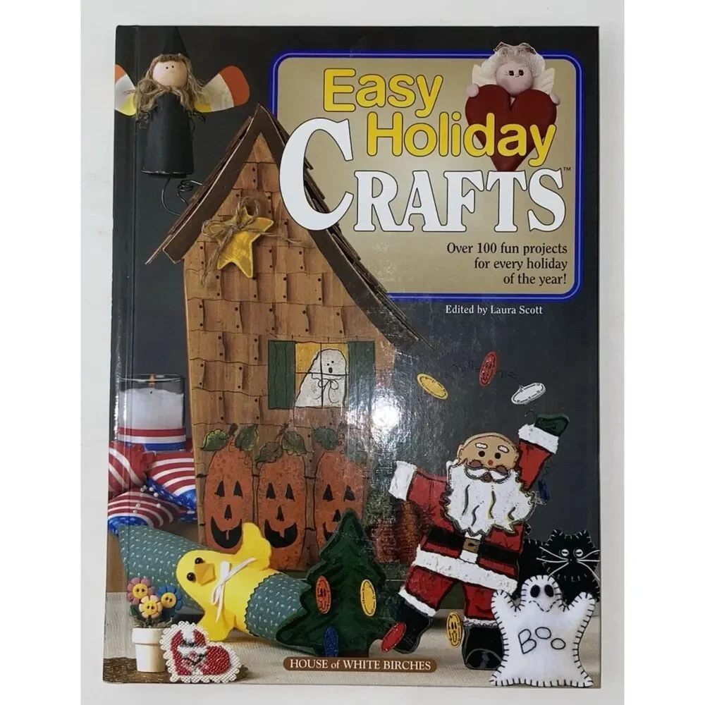 Angel a Day & Easy Holiday Crafting Books-Lot Of 2 By Laura Scott (Hardcover)
